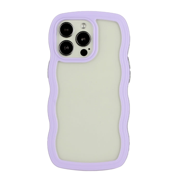 Candy Color Wave TPU Clear PC Phone Case, For iPhone 16 Pro Max, For iPhone 16 Pro, For iPhone 16 Plus, For iPhone 16