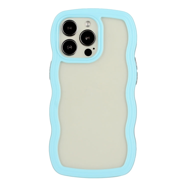 Candy Color Wave TPU Clear PC Phone Case, For iPhone 16 Pro Max, For iPhone 16 Pro, For iPhone 16 Plus, For iPhone 16