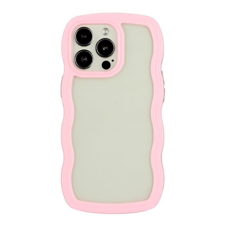 Candy Color Wave TPU Clear PC Phone Case, For iPhone 16 Pro Max, For iPhone 16 Pro, For iPhone 16 Plus, For iPhone 16