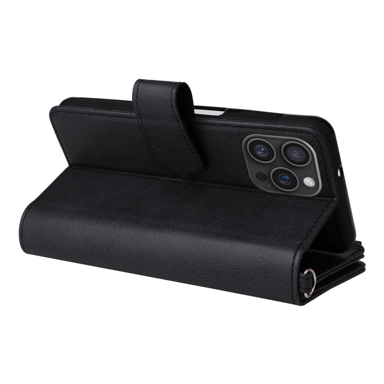 Solid Color 2 in 1 Zipper Shockproof Phone Case, For iPhone 16 Pro Max, For iPhone 16 Pro, For iPhone 16 Plus, For iPhone 16