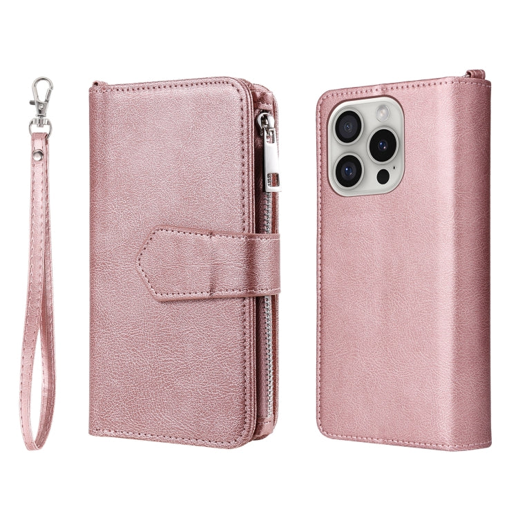 Solid Color 2 in 1 Zipper Shockproof Phone Case, For iPhone 16 Pro Max, For iPhone 16 Pro, For iPhone 16 Plus, For iPhone 16