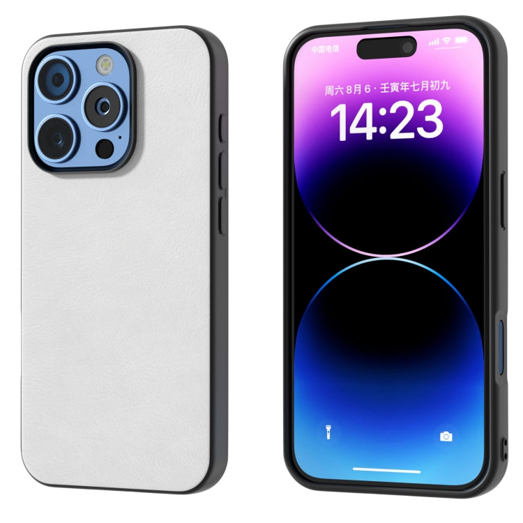 Dual Color Lichi Texture PU Phone Case, For iPhone 16 Pro Max, For iPhone 16 Pro, For iPhone 16 Plus, For iPhone 16