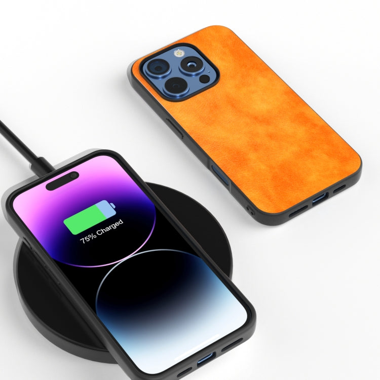 Dual Color Lichi Texture PU Phone Case, For iPhone 16 Pro Max, For iPhone 16 Pro, For iPhone 16 Plus, For iPhone 16