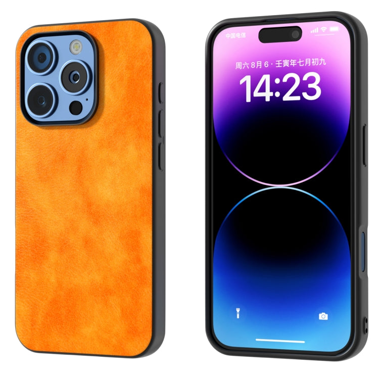 Dual Color Lichi Texture PU Phone Case, For iPhone 16 Pro Max, For iPhone 16 Pro, For iPhone 16 Plus, For iPhone 16