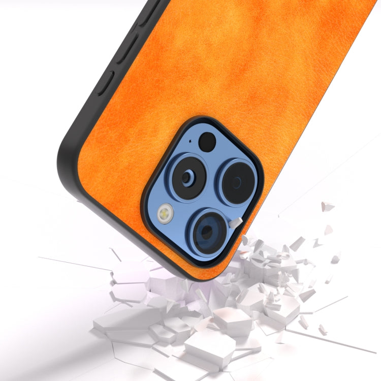 Dual Color Lichi Texture PU Phone Case, For iPhone 16 Pro Max, For iPhone 16 Pro, For iPhone 16 Plus, For iPhone 16