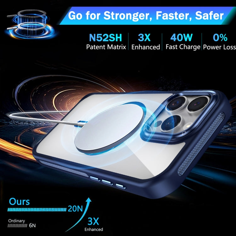 Breathable Skin Feel Transparent MagSafe Magnetic Phone Case, For iPhone 15 Plus / 14 Plus, For iPhone 14 / 13, For iPhone 14 Pro, For iPhone 14 Pro Max