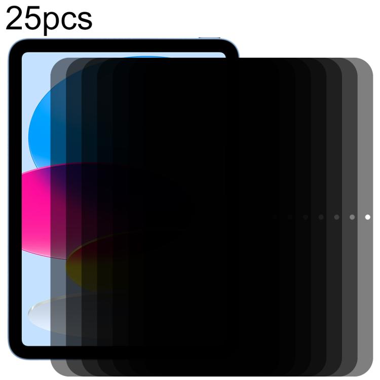 25pcs 0.33mm 9H 2.5D Privacy Anti-glare Explosion-proof Tempered Glass Film, For iPad Air 13 2026 / 2025 / 2024, For iPad Air 11 2026 / 2025 / 2024, For iPad Pro 13 2025 / 2024, For iPad Pro 11 2025 / 2024, For iPad 2025 / 2022                         ...