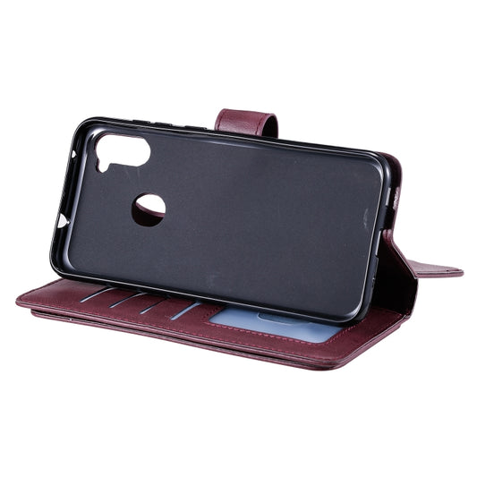 Interior layout 10 card slots photo frame pocket Galaxy M11 M31 wallet case