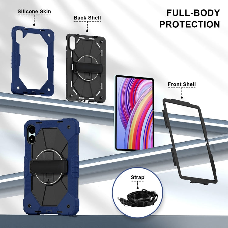 Contrast Color Robot Silicone Hybrid PC Tablet Case