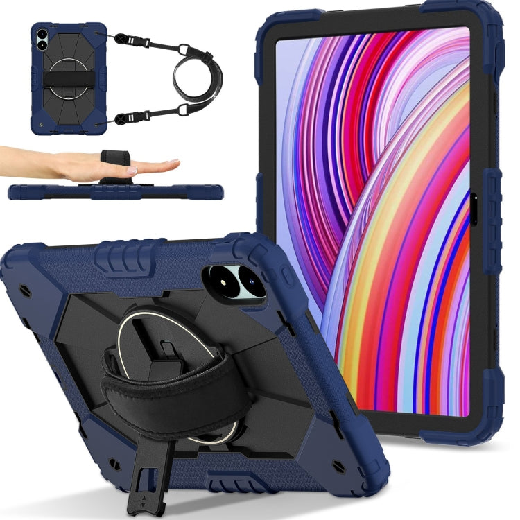 Contrast Color Robot Silicone Hybrid PC Tablet Case