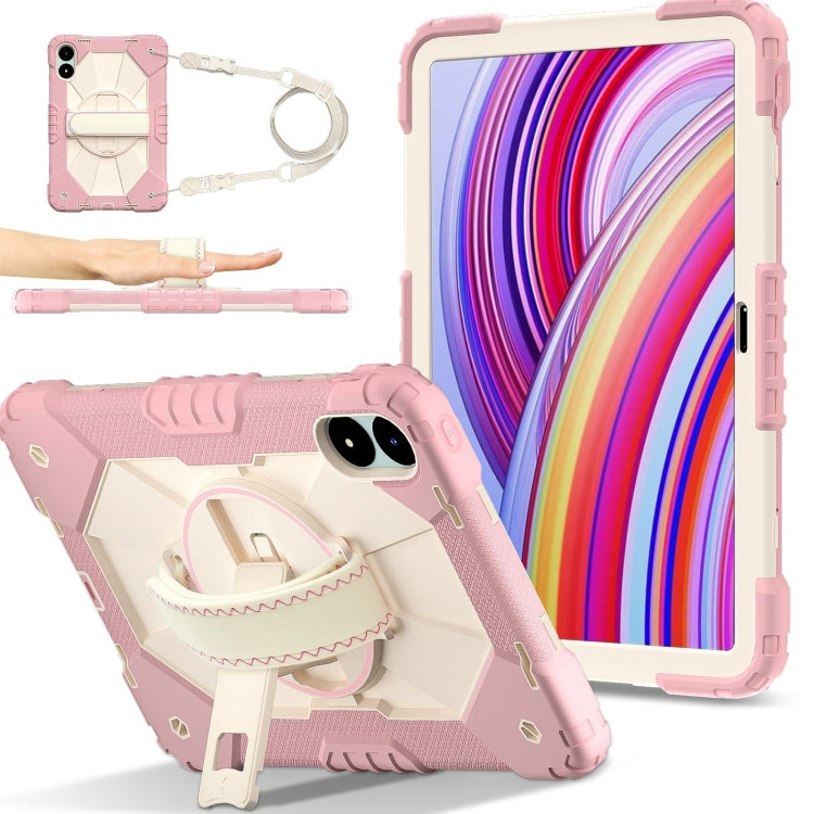Contrast Color Robot Silicone Hybrid PC Tablet Case, For Xiaomi Pad 7 / 7 Pro 2024, For Xiaomi Redmi Pad Pro 12.1