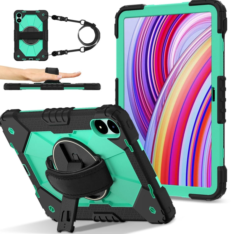 Contrast Color Robot Silicone Hybrid PC Tablet Case