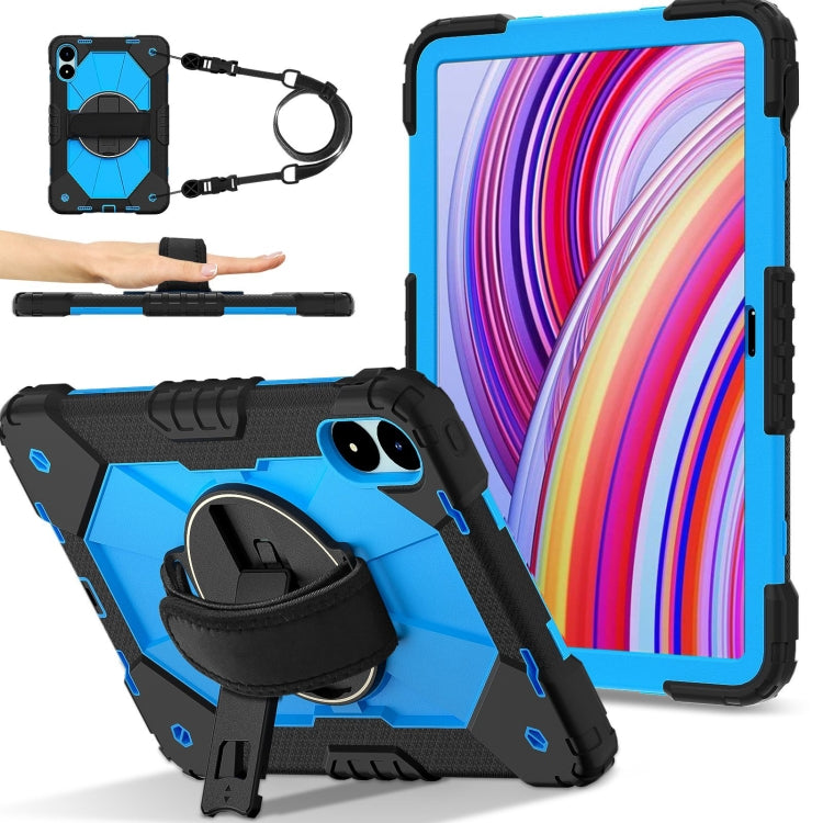 Contrast Color Robot Silicone Hybrid PC Tablet Case, For Xiaomi Poco Pad 12.1, For Xiaomi Redmi Pad SE 8.7
