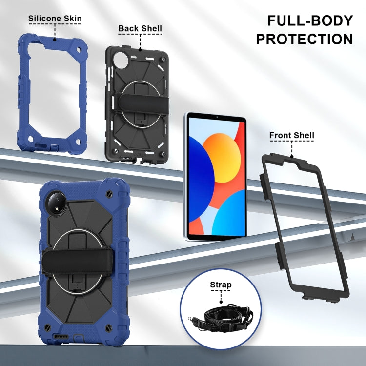 Contrast Color Robot Silicone Hybrid PC Tablet Case