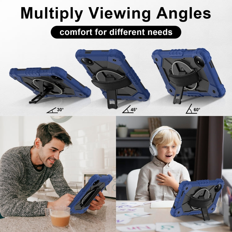 Contrast Color Robot Silicone Hybrid PC Tablet Case