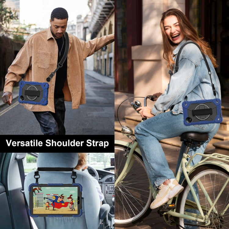 Contrast Color Robot Silicone Hybrid PC Tablet Case