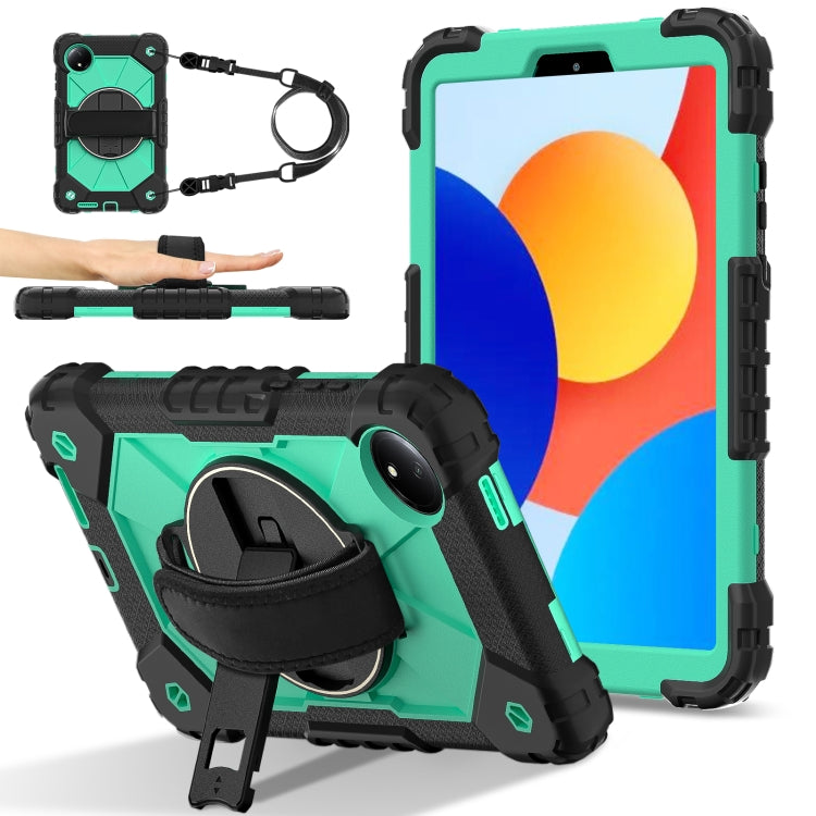 Contrast Color Robot Silicone Hybrid PC Tablet Case, For Xiaomi Poco Pad 12.1, For Xiaomi Redmi Pad SE 8.7
