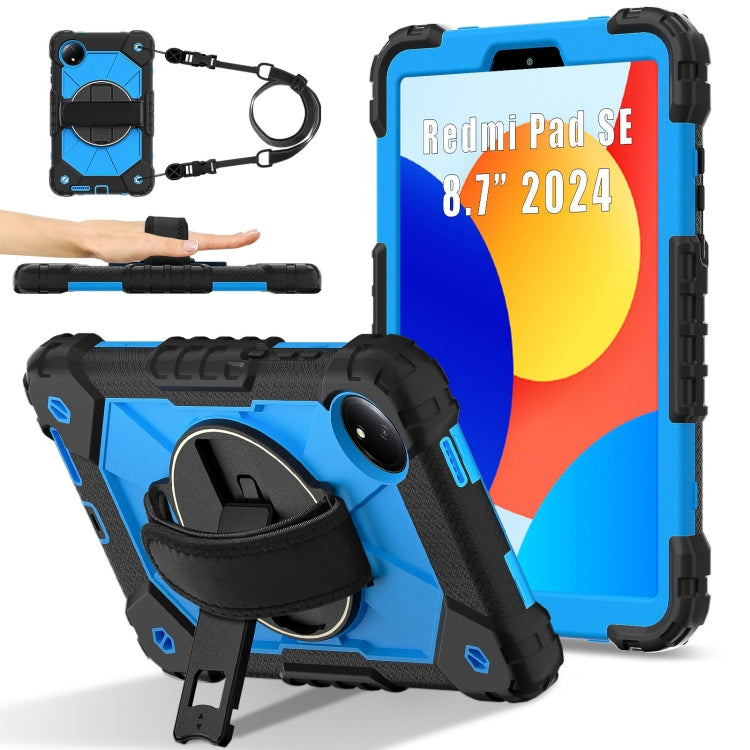 Contrast Color Robot Silicone Hybrid PC Tablet Case