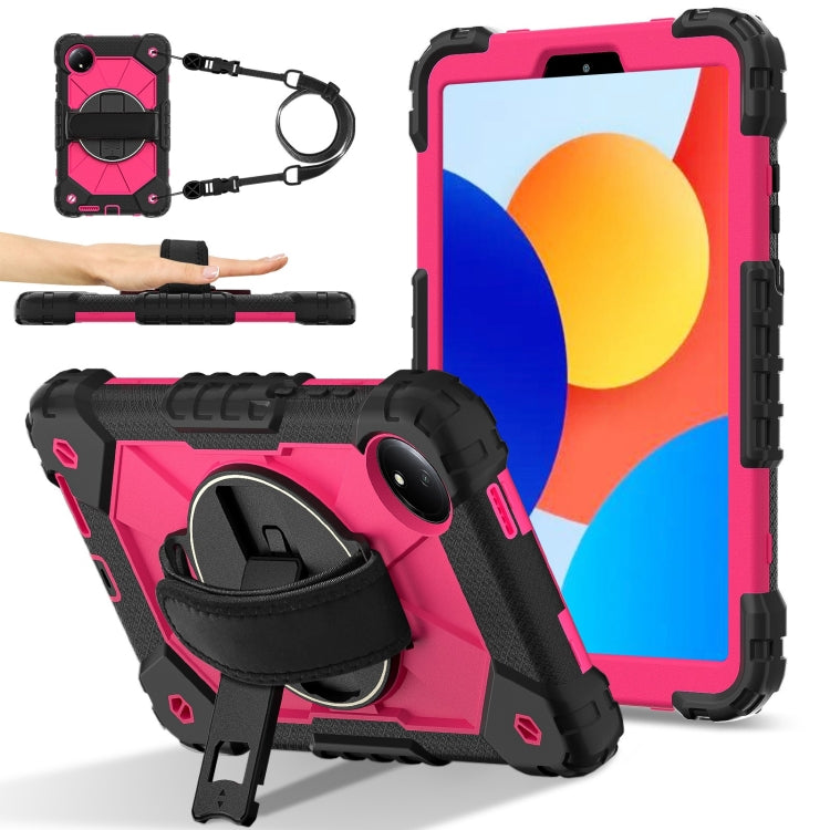 Contrast Color Robot Silicone Hybrid PC Tablet Case, For Xiaomi Poco Pad 12.1, For Xiaomi Redmi Pad SE 8.7