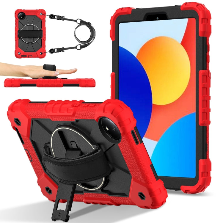 Contrast Color Robot Silicone Hybrid PC Tablet Case, For Xiaomi Redmi Pad SE 8.7