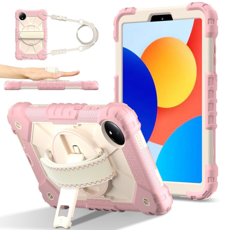 Contrast Color Robot Silicone Hybrid PC Tablet Case, For Xiaomi Redmi Pad SE 8.7