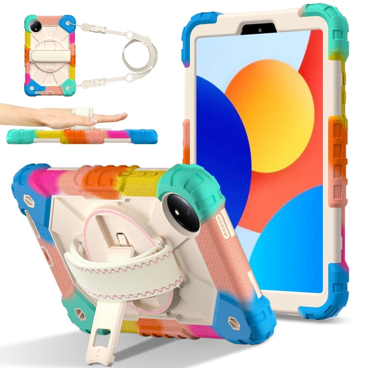 Contrast Color Robot Silicone Hybrid PC Tablet Case, For Xiaomi Redmi Pad SE 8.7