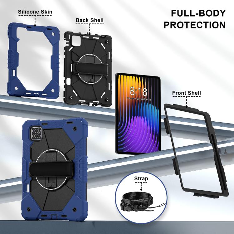 Contrast Color Robot Silicone Hybrid PC Tablet Case, For Xiaomi Pad 7 / 7 Pro 2024, For Xiaomi Redmi Pad Pro 12.1