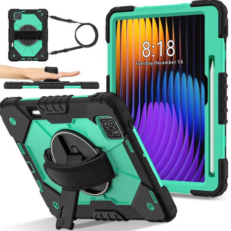Contrast Color Robot Silicone Hybrid PC Tablet Case