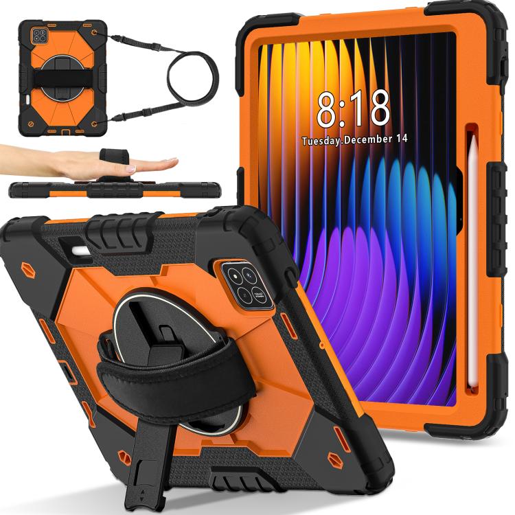 Contrast Color Robot Silicone Hybrid PC Tablet Case