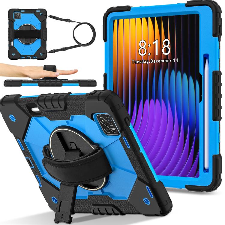 Contrast Color Robot Silicone Hybrid PC Tablet Case