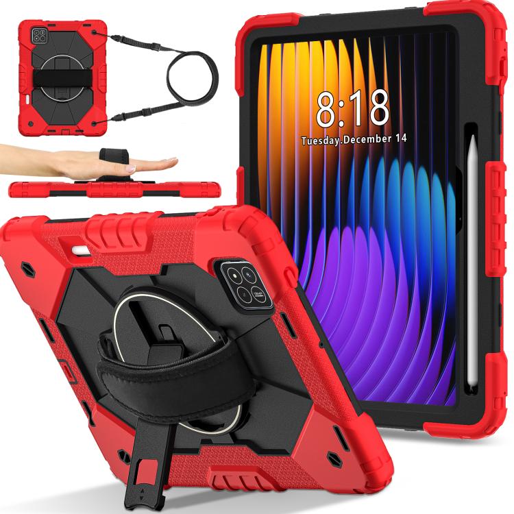 Contrast Color Robot Silicone Hybrid PC Tablet Case