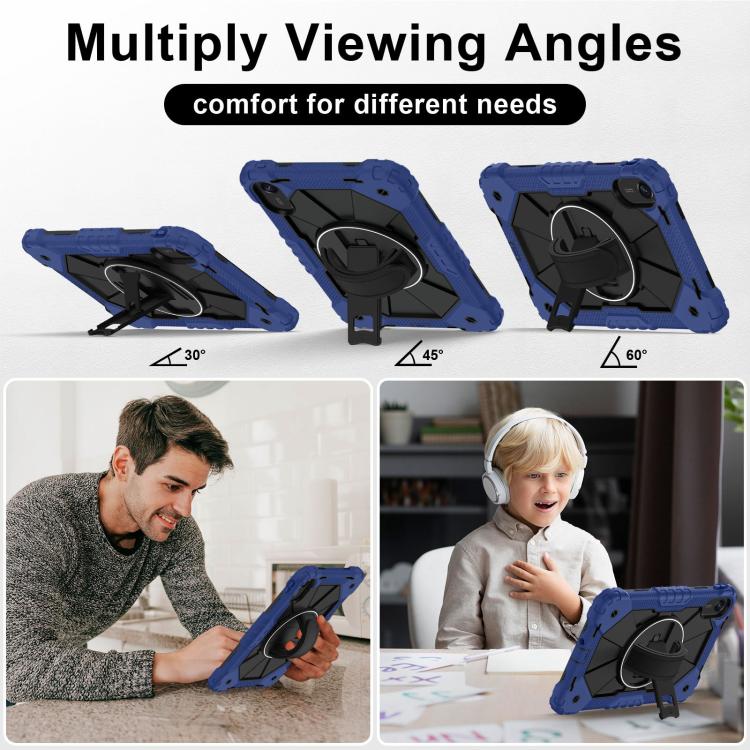 Contrast Color Robot Silicone Hybrid PC Tablet Case