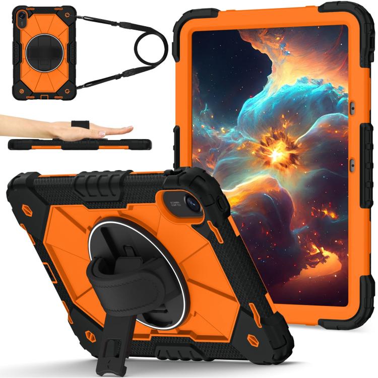 Contrast Color Robot Silicone Hybrid PC Tablet Case