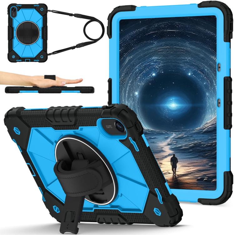 Contrast Color Robot Silicone Hybrid PC Tablet Case