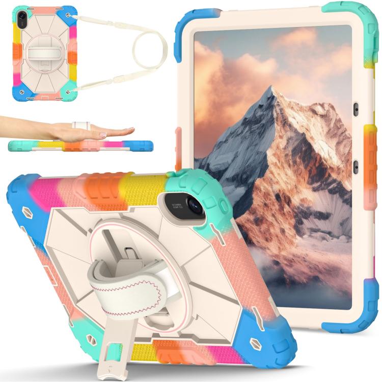 Contrast Color Robot Silicone Hybrid PC Tablet Case