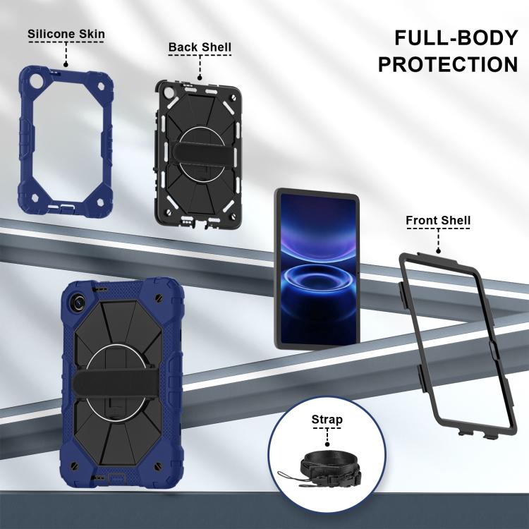 Contrast Color Robot Silicone Hybrid PC Tablet Case, For Xiaomi Redmi Pad 2 SE 9.7 2026, For Xiaomi Redmi Pad 2 11 2025