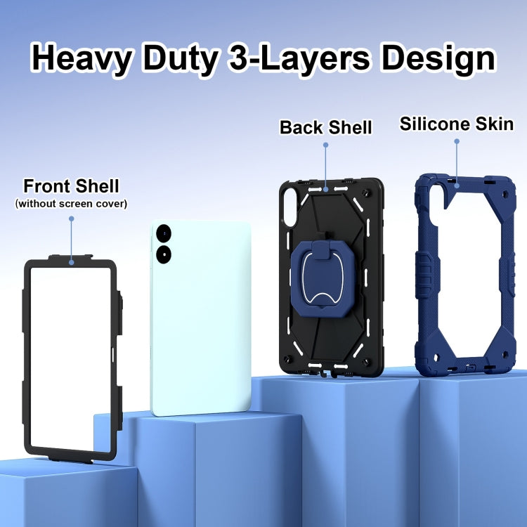 Contrast Color Robot Silicone Hybrid PC Tablet Case, For Xiaomi Redmi Pad Pro 12.1, For Xiaomi Redmi Pad SE 8.7