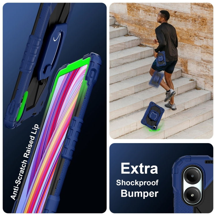 Contrast Color Robot Silicone Hybrid PC Tablet Case