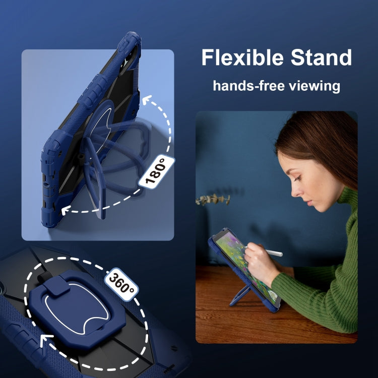 Contrast Color Robot Silicone Hybrid PC Tablet Case