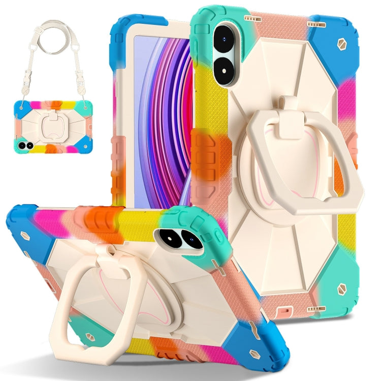Contrast Color Robot Silicone Hybrid PC Tablet Case, For Xiaomi Redmi Pad Pro 12.1, For Xiaomi Redmi Pad SE 8.7