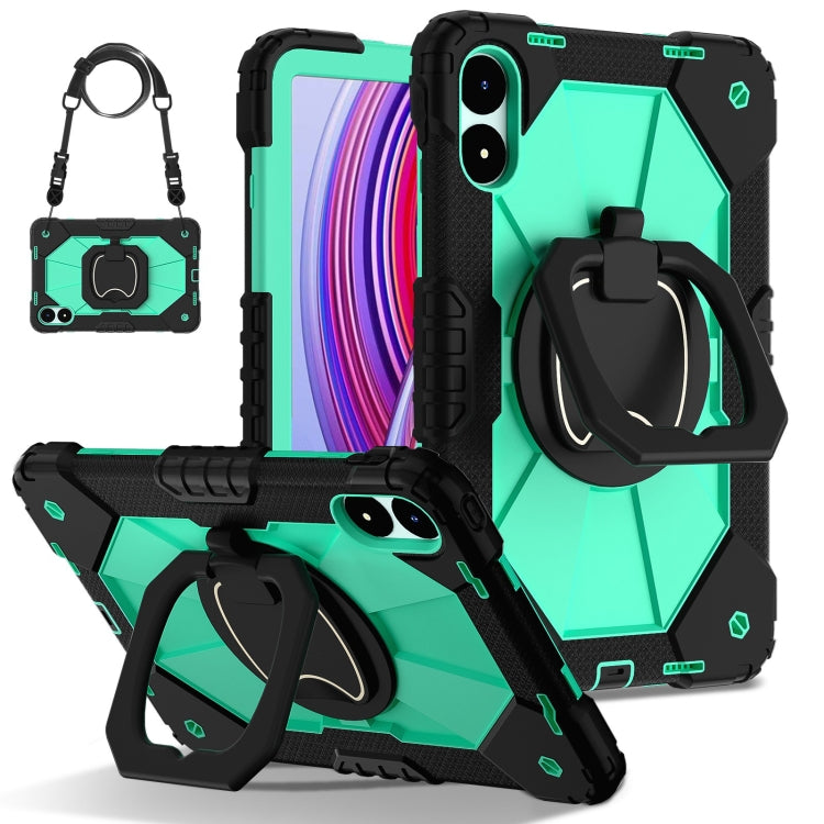 Contrast Color Robot Silicone Hybrid PC Tablet Case