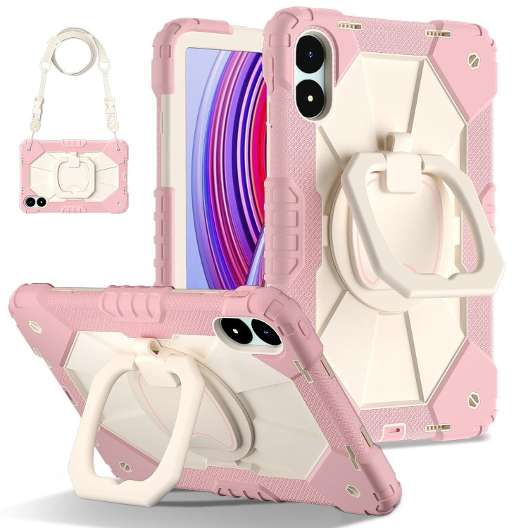 Contrast Color Robot Silicone Hybrid PC Tablet Case, For Xiaomi Poco Pad 12.1, For Xiaomi Redmi Pad Pro 12.1