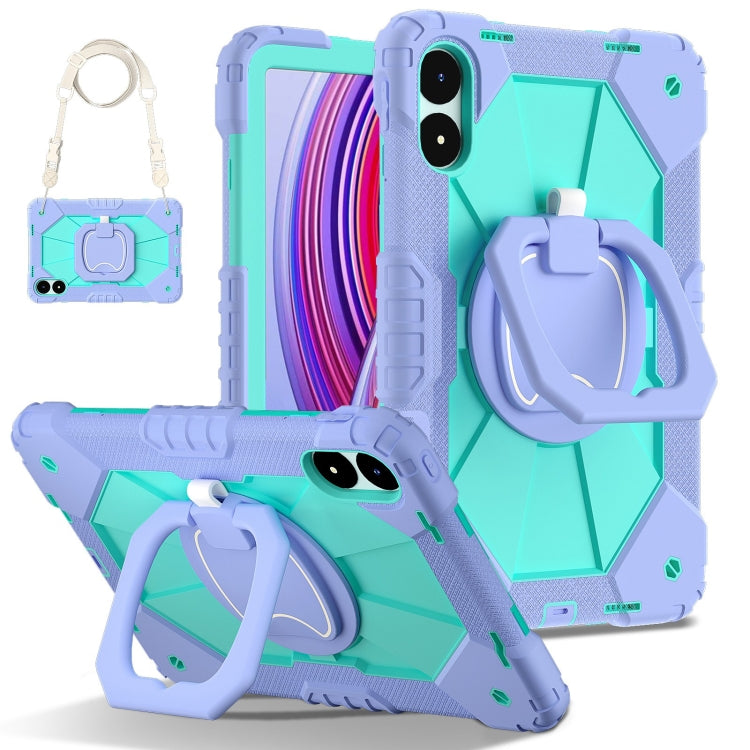 Contrast Color Robot Silicone Hybrid PC Tablet Case, For Xiaomi Poco Pad 12.1, For Xiaomi Redmi Pad Pro 12.1