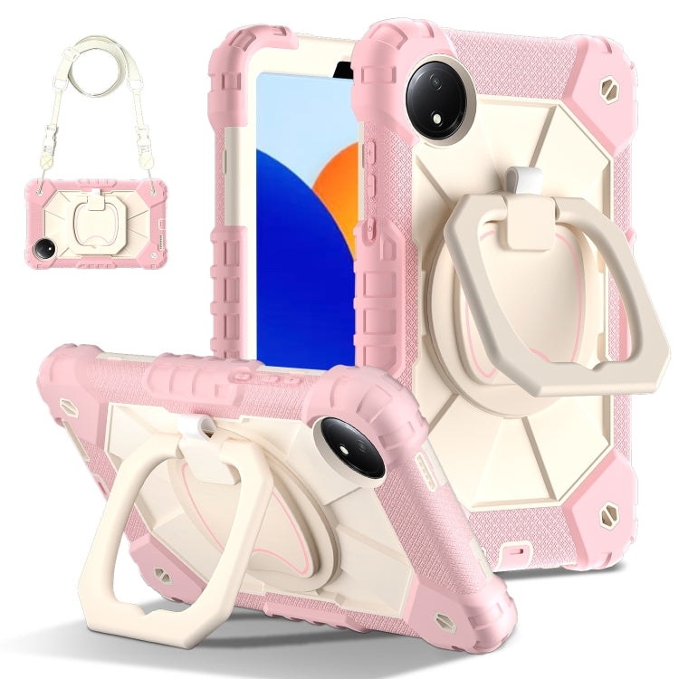 Contrast Color Robot Silicone Hybrid PC Tablet Case, For Xiaomi Redmi Pad Pro 12.1, For Xiaomi Redmi Pad SE 8.7
