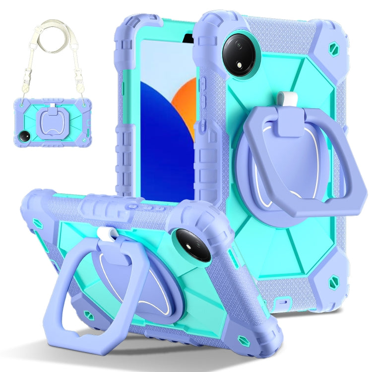 Contrast Color Robot Silicone Hybrid PC Tablet Case