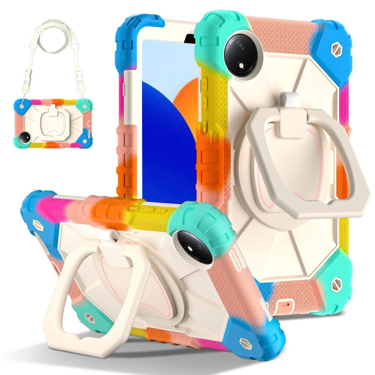 Contrast Color Robot Silicone Hybrid PC Tablet Case