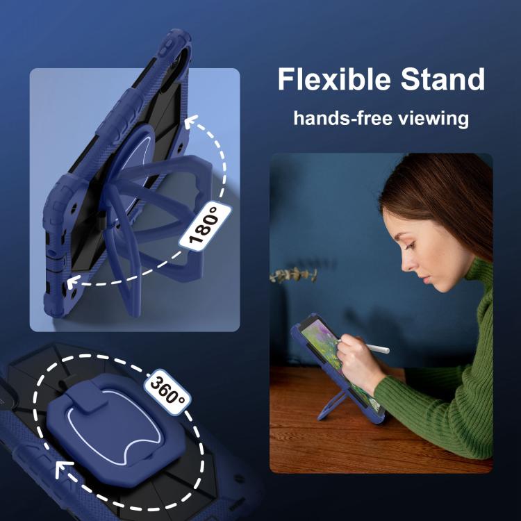 Contrast Color Robot Silicone Hybrid PC Tablet Case