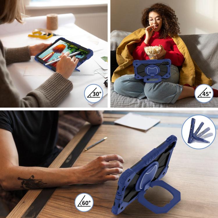 Contrast Color Robot Silicone Hybrid PC Tablet Case