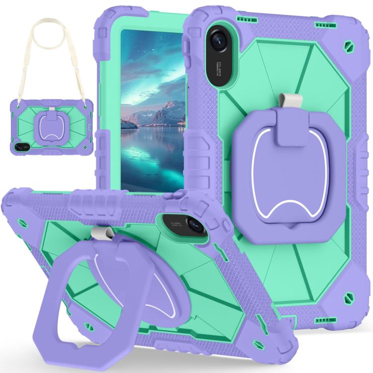 Contrast Color Robot Silicone Hybrid PC Tablet Case