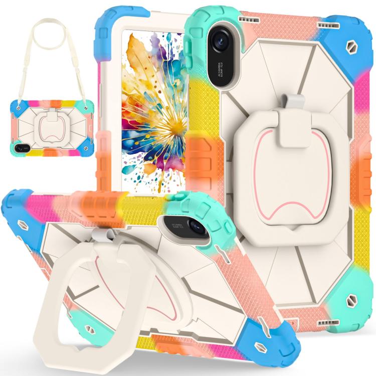 Contrast Color Robot Silicone Hybrid PC Tablet Case